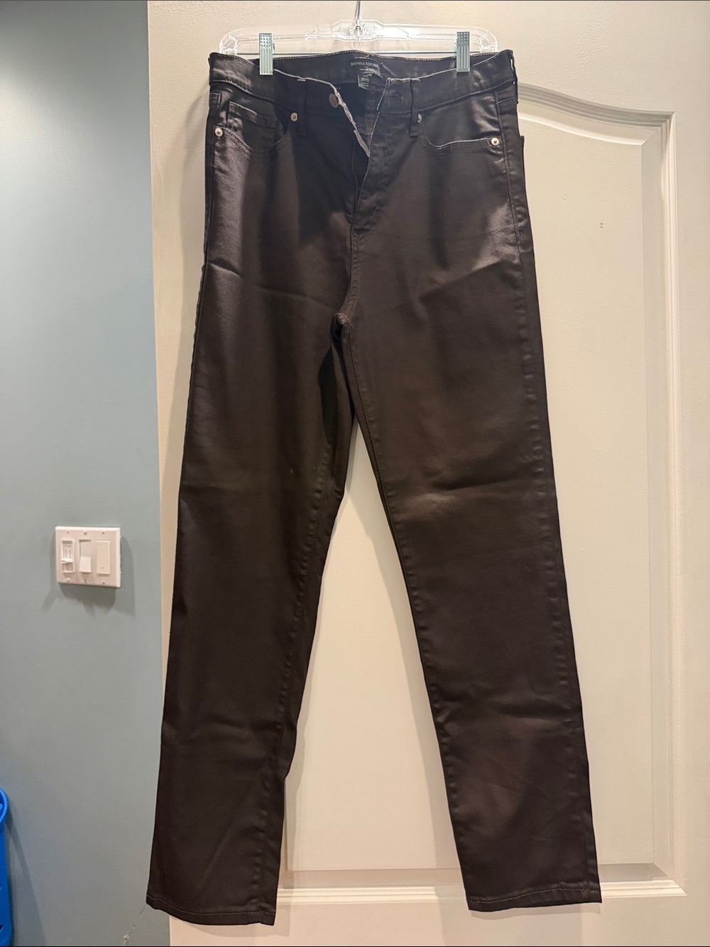 Banana Republic Women's Straight Leg Dark Brown Jeans